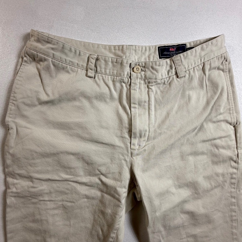 Vineyard Vines Mens 36x31 (Actual) Chino Pants Khaki Straight Fit